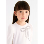 Abel and Lula Μπλούζα κέντημα φιόγκος Κρεμ 15-05608-003