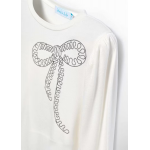 Abel and Lula Μπλούζα κέντημα φιόγκος Κρεμ 15-05608-003