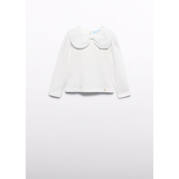 Abel and Lula Μπλούζα γάζα φιόγκος Εκρού 15-05610-006