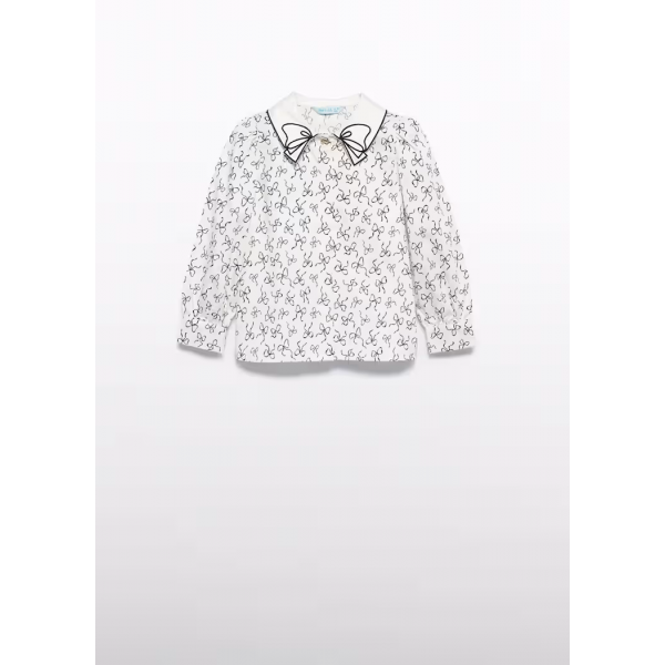 Abel and Lula Μπλούζα ποπλίνα σατέν Κρεμ 15-05613-003