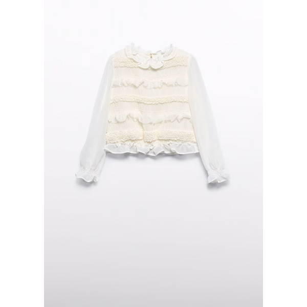 Abel and Lula Μπλούζα γάζα Μπεζ 15-05614-003