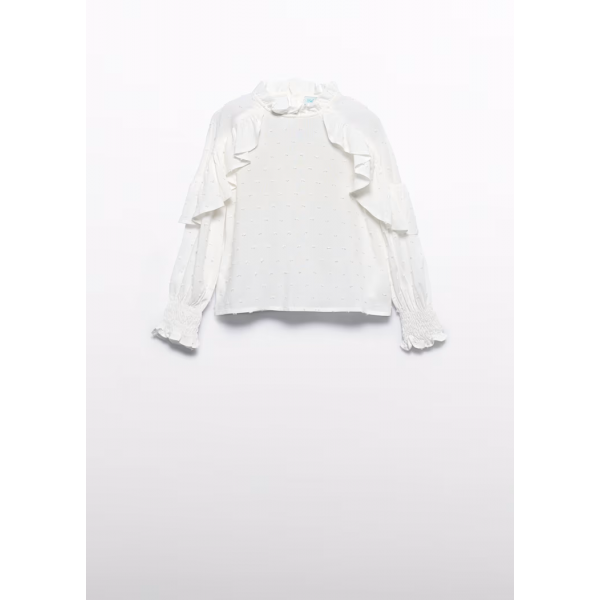 Abel and Lula Μπλούζα βολάν Κρεμ 15-05615-003