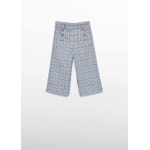 Abel and Lula Παντελόνι ζιπ κιλοτ καρό Γαλάζιο 15-05723-004
