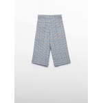 Abel and Lula Παντελόνι ζιπ κιλοτ καρό Γαλάζιο 15-05723-004