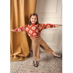 Abel and Lula Παντελόνι ζιπ κιλοτ κρεπ Καμηλό 15-05724-007