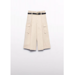 Abel and Lula Παντελόνι ζιπ κιλοτ cargo ζώνη Αμυγδαλωτό 15-05725-001