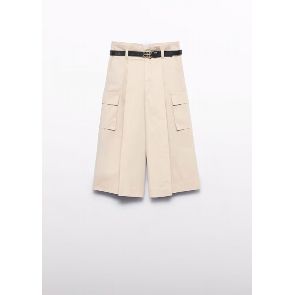 Abel and Lula Παντελόνι ζιπ κιλοτ cargo ζώνη Αμυγδαλωτό 15-05725-001