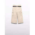 Abel and Lula Παντελόνι ζιπ κιλοτ cargo ζώνη Αμυγδαλωτό 15-05725-001