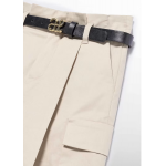 Abel and Lula Παντελόνι ζιπ κιλοτ cargo ζώνη Αμυγδαλωτό 15-05725-001