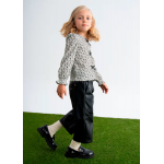 Abel and Lula Παντελόνι ζιπ κιλοτ δερματίνη Μαύρο 15-05726-008