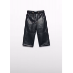 Abel and Lula Παντελόνι ζιπ κιλοτ δερματίνη Μαύρο 15-05726-008