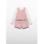 Abel and Lula Σετ βερμούδα τουίντ Ροδοπέταλο 15-05727-008