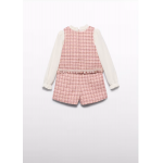 Abel and Lula Σετ βερμούδα τουίντ Ροδοπέταλο 15-05727-008