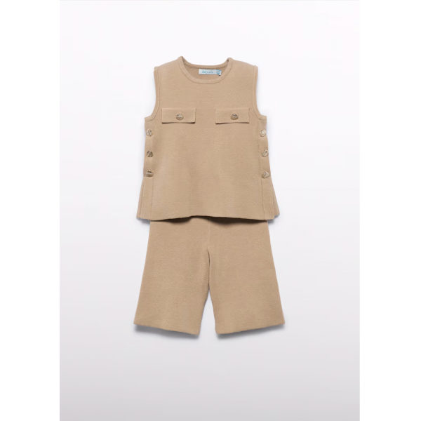 Abel and Lula Σετ βερμούδα πλεκτή midi Αμυγδαλωτό 15-05728-001