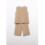 Abel and Lula Σετ βερμούδα πλεκτή midi Αμυγδαλωτό 15-05728-001