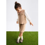 Abel and Lula Σετ βερμούδα πλεκτή midi Αμυγδαλωτό 15-05728-001