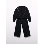 Abel and Lula Σετ μακό λωρίδα σε αντίθεση Μαύρο 15-05730-068