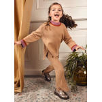 Abel and Lula Σετ παντελόνι πλεκτό καναλέ Καμηλό 15-05732-007