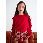 Abel and Lula Φούτερ βολάν με τούλι Κόκκινο 15-05823-002