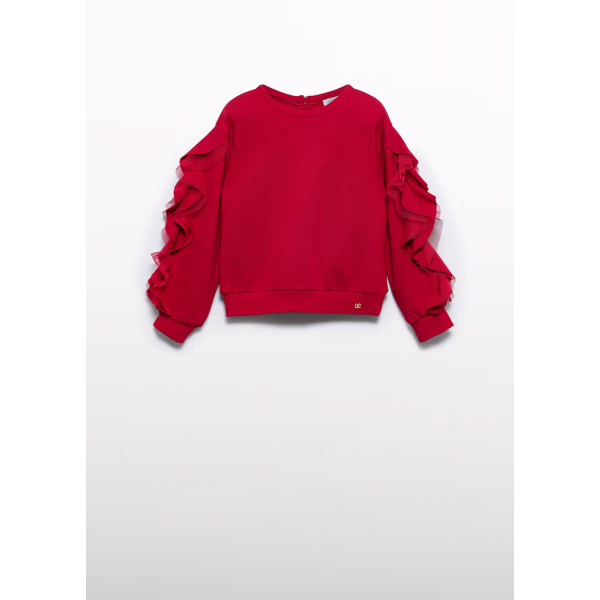 Abel and Lula Φούτερ βολάν με τούλι Κόκκινο 15-05823-002