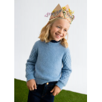 Abel and Lula Ζέρσεΐ γουνάκι Γαλάζιο15-05827-072