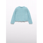 Abel and Lula Ζέρσεΐ πλεκτό διάτρητο κύματα Νερό 15-05829-094