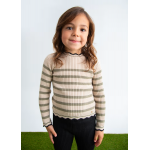 Abel and Lula Ζιβάγκο πελκτό καναλέ ριγέ Αμυγδαλωτό 15-05837-001