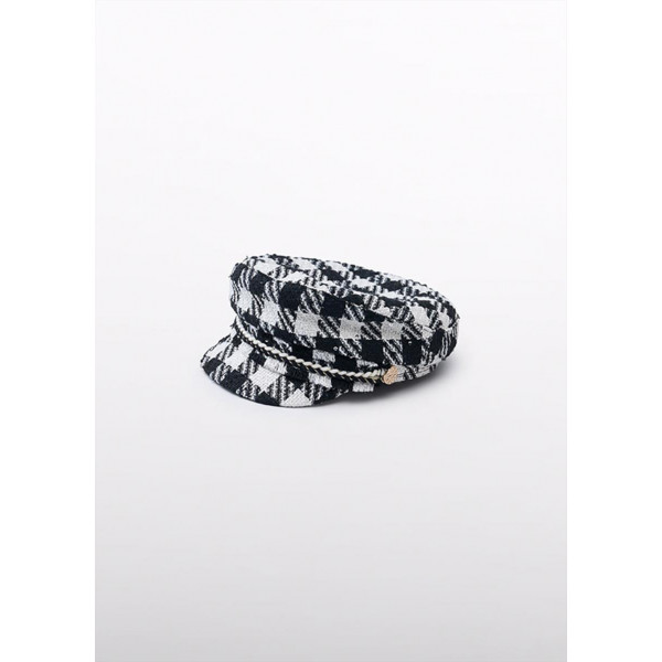 Abel and Lula Καπέλο υφασμάτινο καρό Μαύρο 15-05964-051 