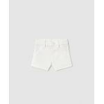 Mayoral Παντελόνι κοντό καπαρτινέ λευκό-25-00201-013 Mayoral Παντελόνι κοντό καπαρτινέ λευκό-25-00201-013