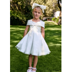 Abel and Lula Φορεμα φιογκος οργαντζα Κρεμ 25-05031-050