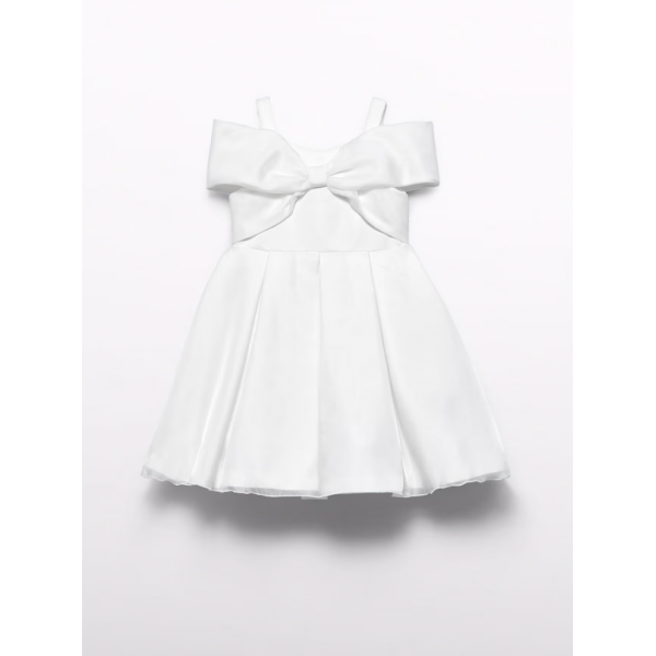 Abel and Lula Φορεμα φιογκος οργαντζα Κρεμ 25-05031-050