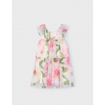 Abel and Lula Φόρεμα γάζα σταμπωτή λουλούδια εκρού-25-05090-001