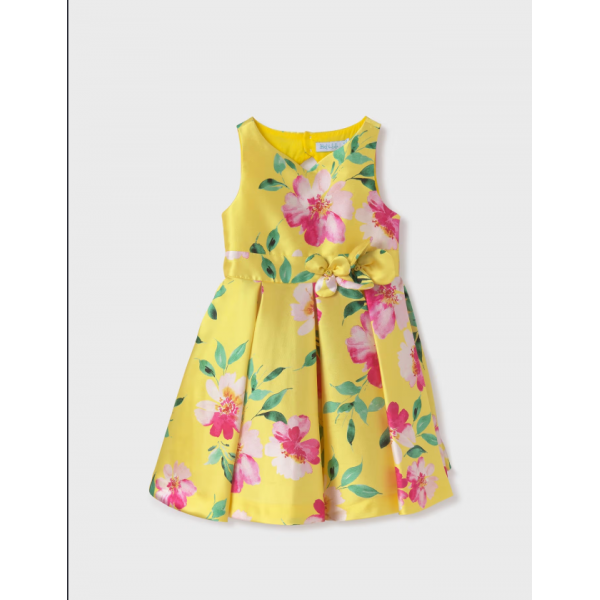 Abel and Lula Φόρεμα μικάδο σταμπωτό κίτρινο-25-05093-008