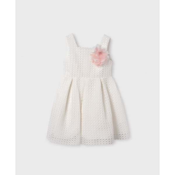 Abel and Lula Φόρεμα γκιπούρ Λευκό-25-05160-009