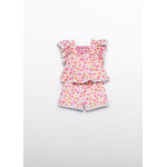 Abel and Lula Σετ βερμούδα μπλούζα σταμπωτή λουλούδια Φούξια 25-05215-097