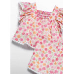 Abel and Lula Σετ βερμούδα μπλούζα σταμπωτή λουλούδια Φούξια 25-05215-097