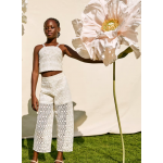 Abel and Lula Σετ παντελόνι πλέξη Εκρού 25-05236-001