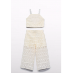 Abel and Lula Σετ παντελόνι πλέξη Εκρού 25-05236-001