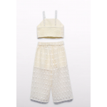 Abel and Lula Σετ παντελόνι πλέξη Εκρού 25-05236-001