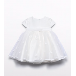 Abel and Lula Φορεμα τούλι κεντημένος φιόγκος Κρεμ 26-05003-003