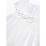 Abel and Lula Φορεμα τούλι κεντημένος φιόγκος Κρεμ 26-05003-003