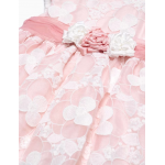 Abel and Lula Φόρεμα κεντημένη οργάντζα Ροζ 26-05009-006