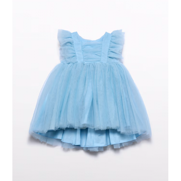 Abel and Lula Φορεμα τουλι βολαν Γαλάζιο 26-05012-089