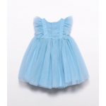 Abel and Lula Φορεμα τουλι βολαν Γαλάζιο 26-05012-089