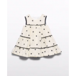 Abel and Lula Φόρεμα κεντημένο λουλούδια Κρεμ 26-05022-004