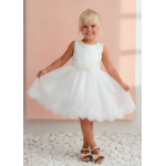 Abel and Lula Φόρεμα κεντημένο Κρεμ 26-05027-003