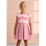 Abel and Lula Φόρεμα γάζα λουλούδια 3d Ορχιδέα 26-05029-008