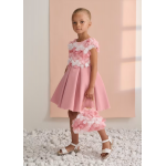 Abel and Lula Φόρεμα γάζα λουλούδια 3d Ορχιδέα 26-05029-008