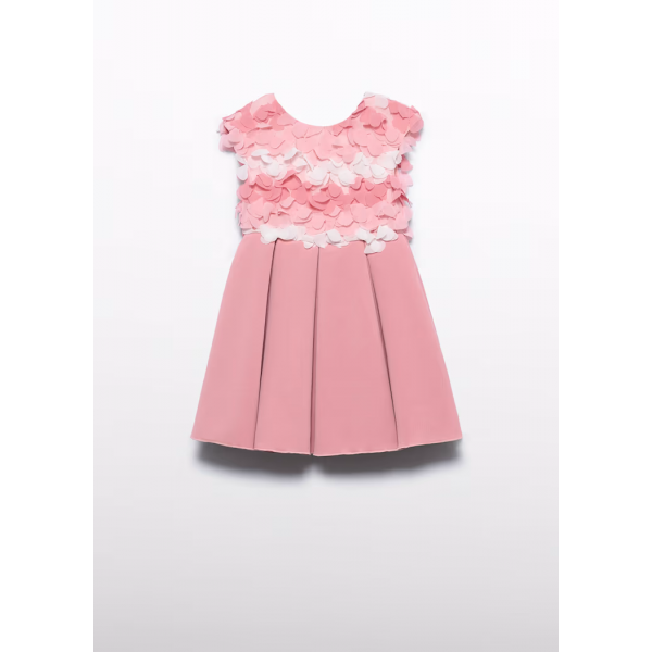 Abel and Lula Φόρεμα γάζα λουλούδια 3d Ορχιδέα 26-05029-008