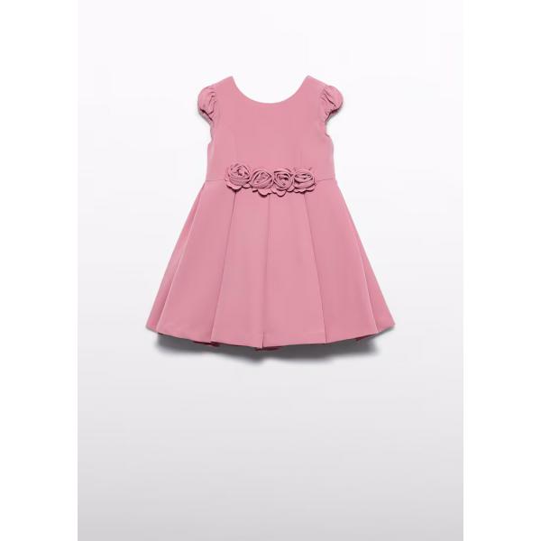 Abel and Lula Φόρεμα κρεπ λεπτομέρεια λουλούδια Ορχιδέα 26-05031-060